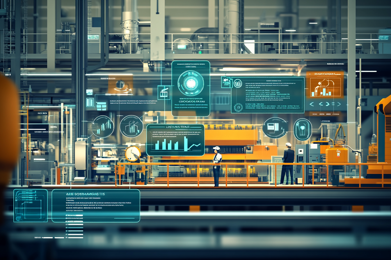 An infographic highlights the benefits of automation for organizations. It features icons representing increased productivity, customer satisfaction, and cost reduction. Sections detail advantages like operational efficiency and compliance alongside societal impacts, including job creation and sustainability.