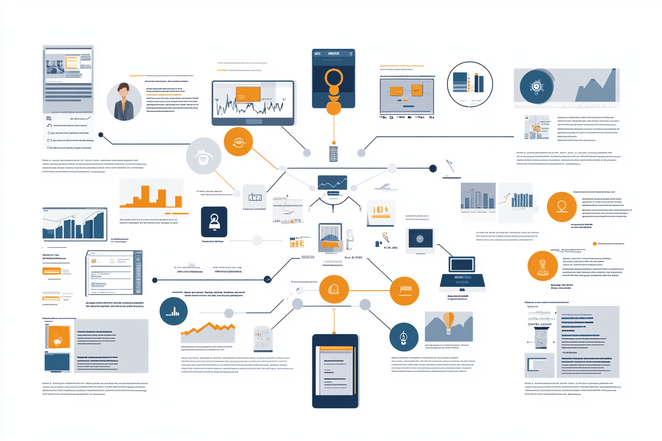 An infographic displays essential features of a CRM with automation, including icons for customer interaction tracking, sales pipeline management, analytics, and data synchronization. Each feature is highlighted with brief descriptions, emphasizing their role in enhancing efficiency and customer relationships.
