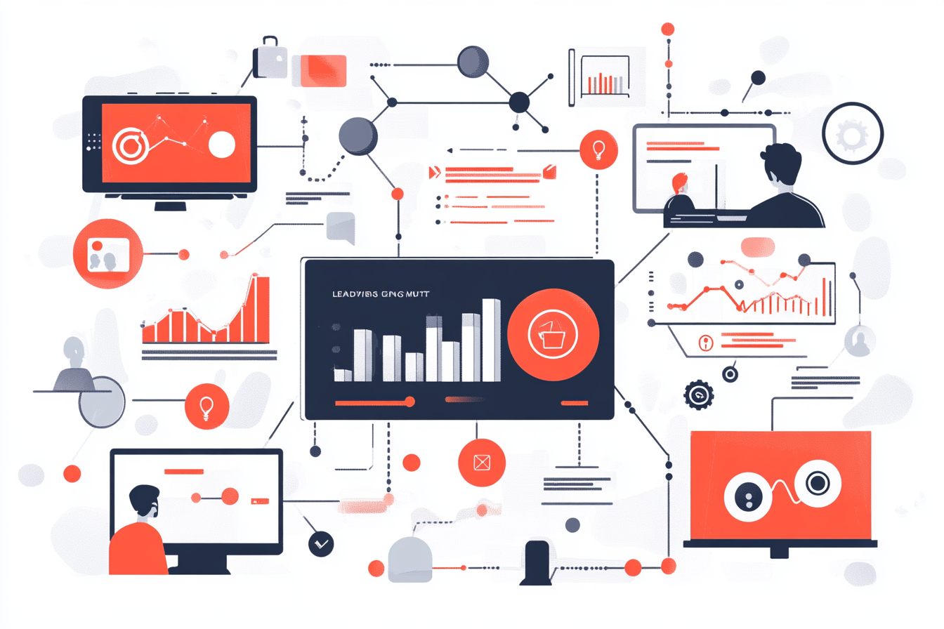 An infographic outlines challenges in digital marketing automation. It highlights struggles like ineffective lead generation, customer engagement inconsistencies, and data utilization issues. Icons representing frustrated teams and complex data emphasize the hurdles businesses face. Solutions such as streamlined tasks and personalized marketing strategies through automation are visually illustrated, showcasing potential benefits for marketing teams.
