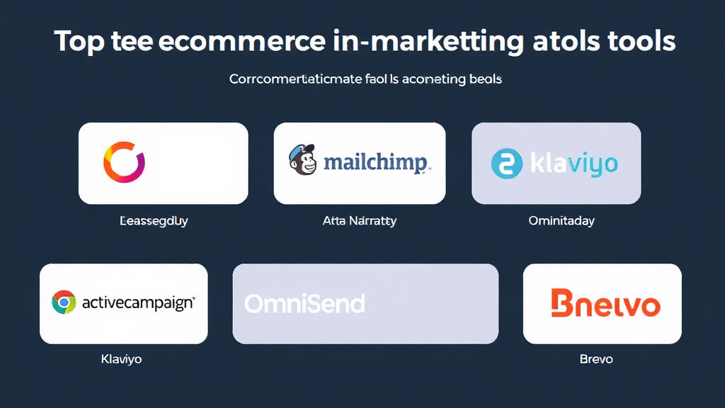 Overview of top eCommerce marketing automation tools like ActiveCampaign, Mailchimp, Klaviyo, Omnisend, and Brevo, highlighting their features and integrations.